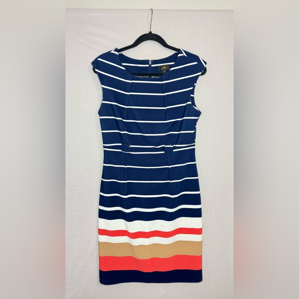 Navy and White  Dress